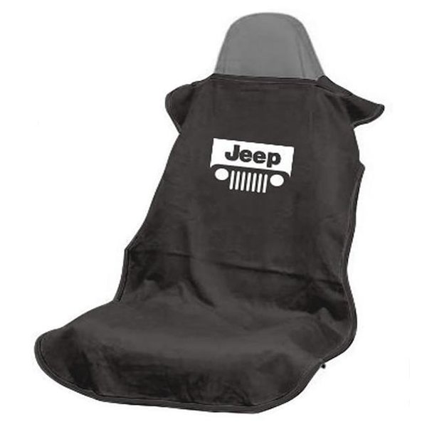 Seat Armour Seat Armour SA100JEPGB Jeep Black with Grille Seat Cover SA100JEPGB